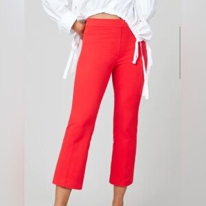 NWT Spanx On-the-Go Kick Flare Pant, True Red, Size Small